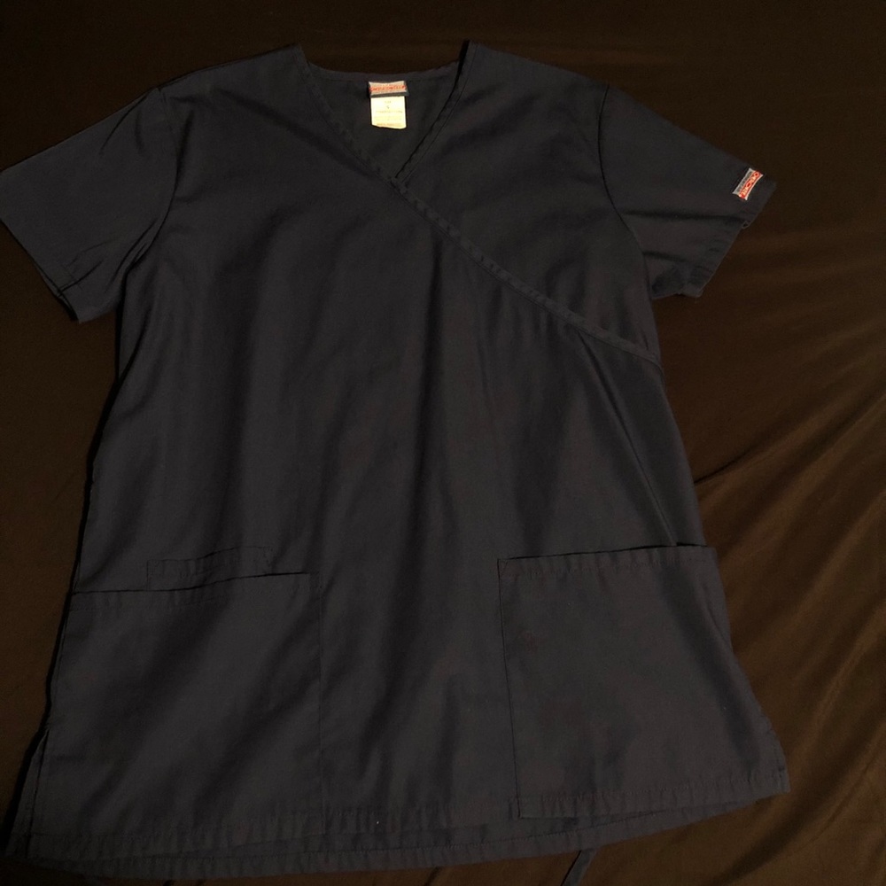 Navy Blue Cherokee Scrub Shirt
